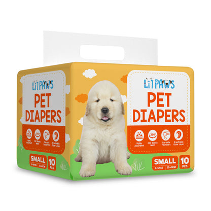 LI'L PAWS Pet Diaper - Small 10S 12PKS/CS