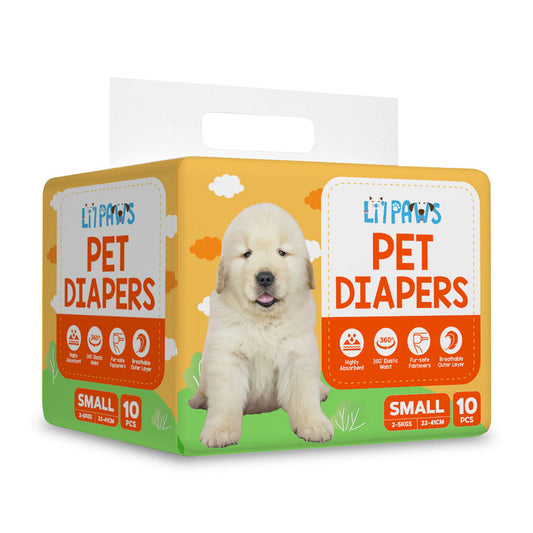 LI'L PAWS Pet Diaper - Small 10S 12PKS/CS
