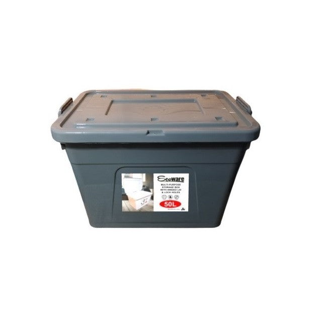 ECOWARE 50L Storage Box - Gray