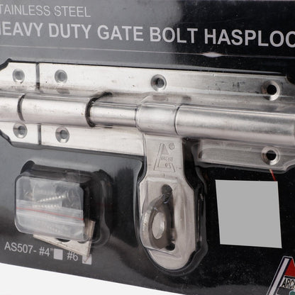 ARCHIE 6" Gate Bolt Hasplock Stainless Steel (AS507 H)