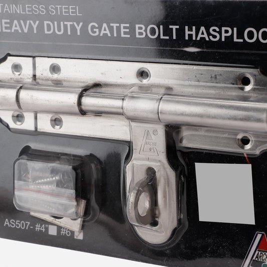 ARCHIE 6" Gate Bolt Hasplock Stainless Steel (AS507 H)