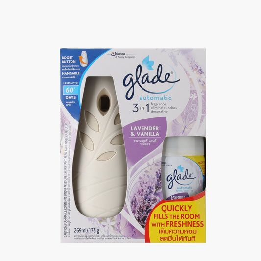 GLADE 3-in-1 Automatic Fragrance - Lavander and Vanila