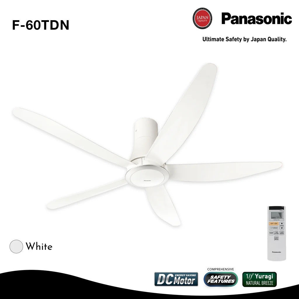 PANASONIC Ceiling Fan - White (F-60TDN)