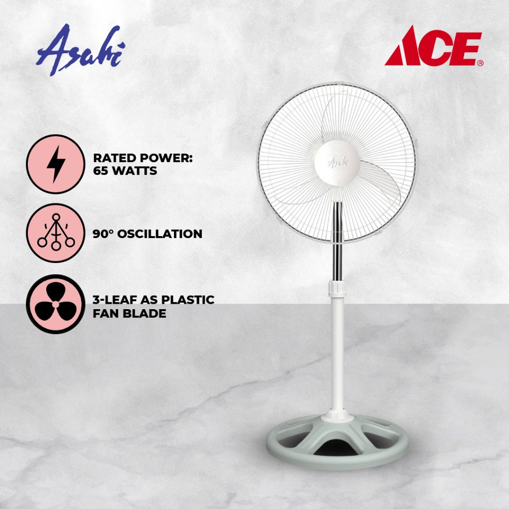 ASAHI 16" Power Stand Fan - White (PF631)