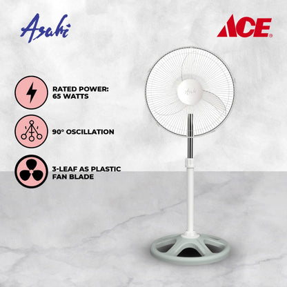 ASAHI 16" Power Stand Fan - White (PF631)