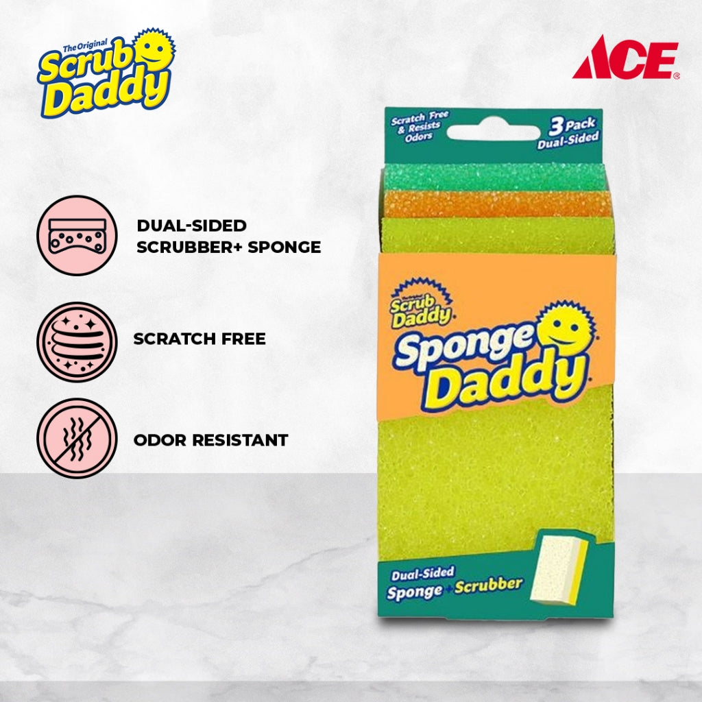 Sponge Daddy 1.4oz Dual-Sided Sponge+Scrubber
