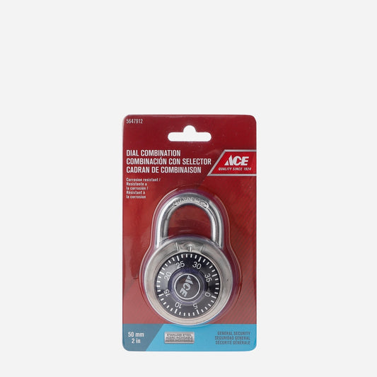 ACE 50mm Dial Combination Padlock
