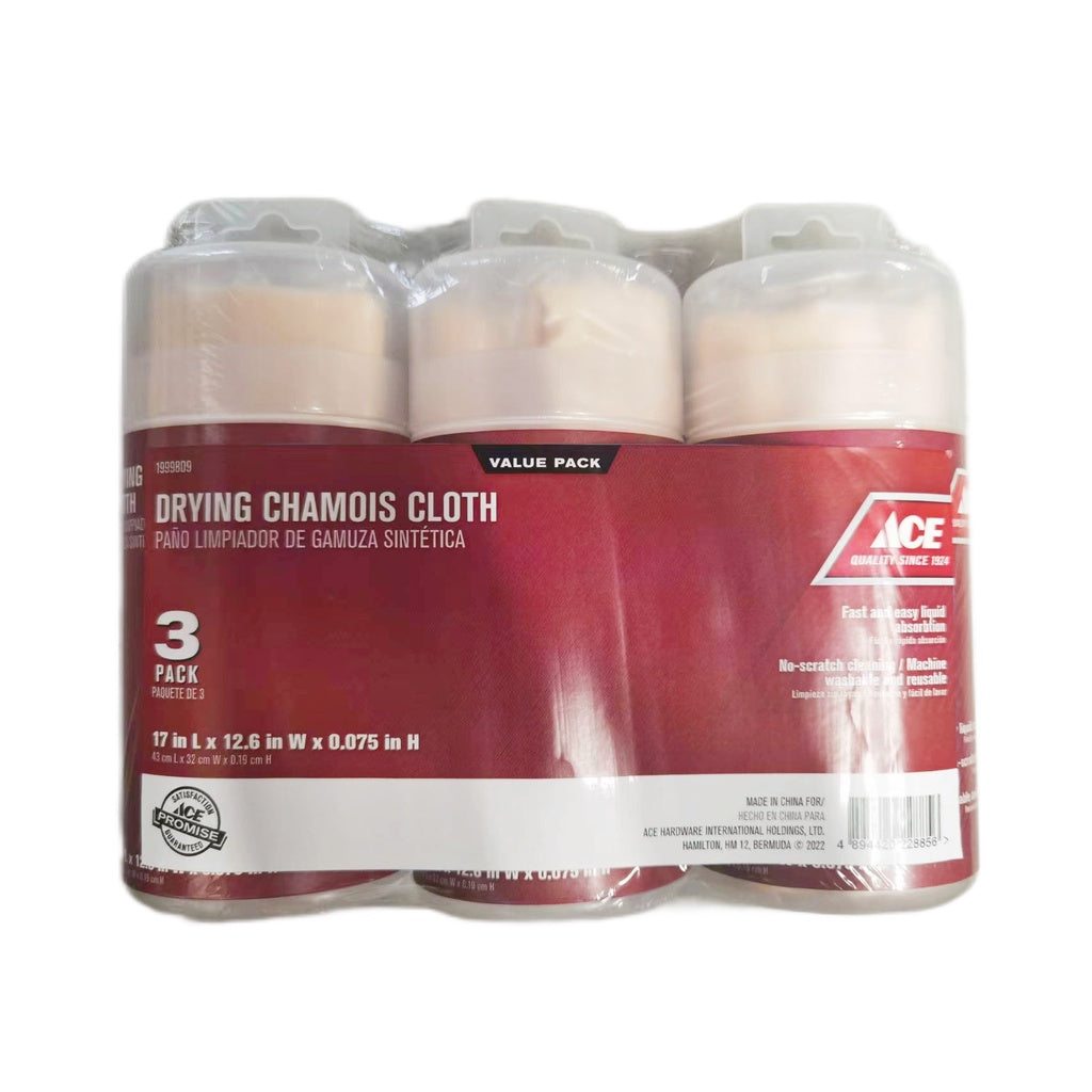ACE Chamois Synthetic 3pc Valuepack 24/CS