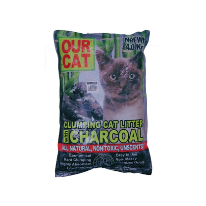 OUR CAT 4kg Charcoal Cat Litter