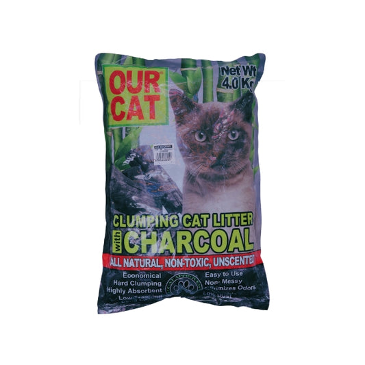OUR CAT 4kg Charcoal Cat Litter
