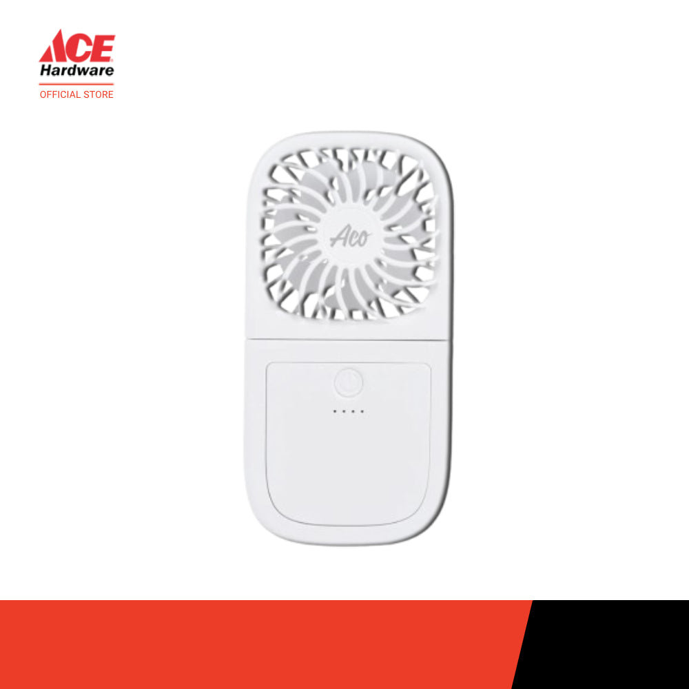 ACO Electrical Multipurpose Handheld Mini Fan - White