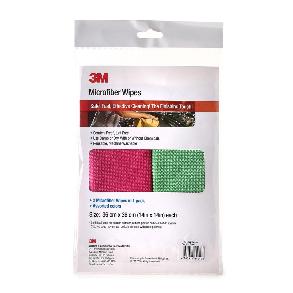3M 2-Pack Microfiber Wipes