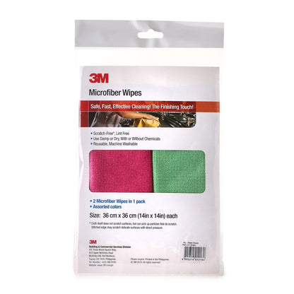3M 2-Pack Microfiber Wipes
