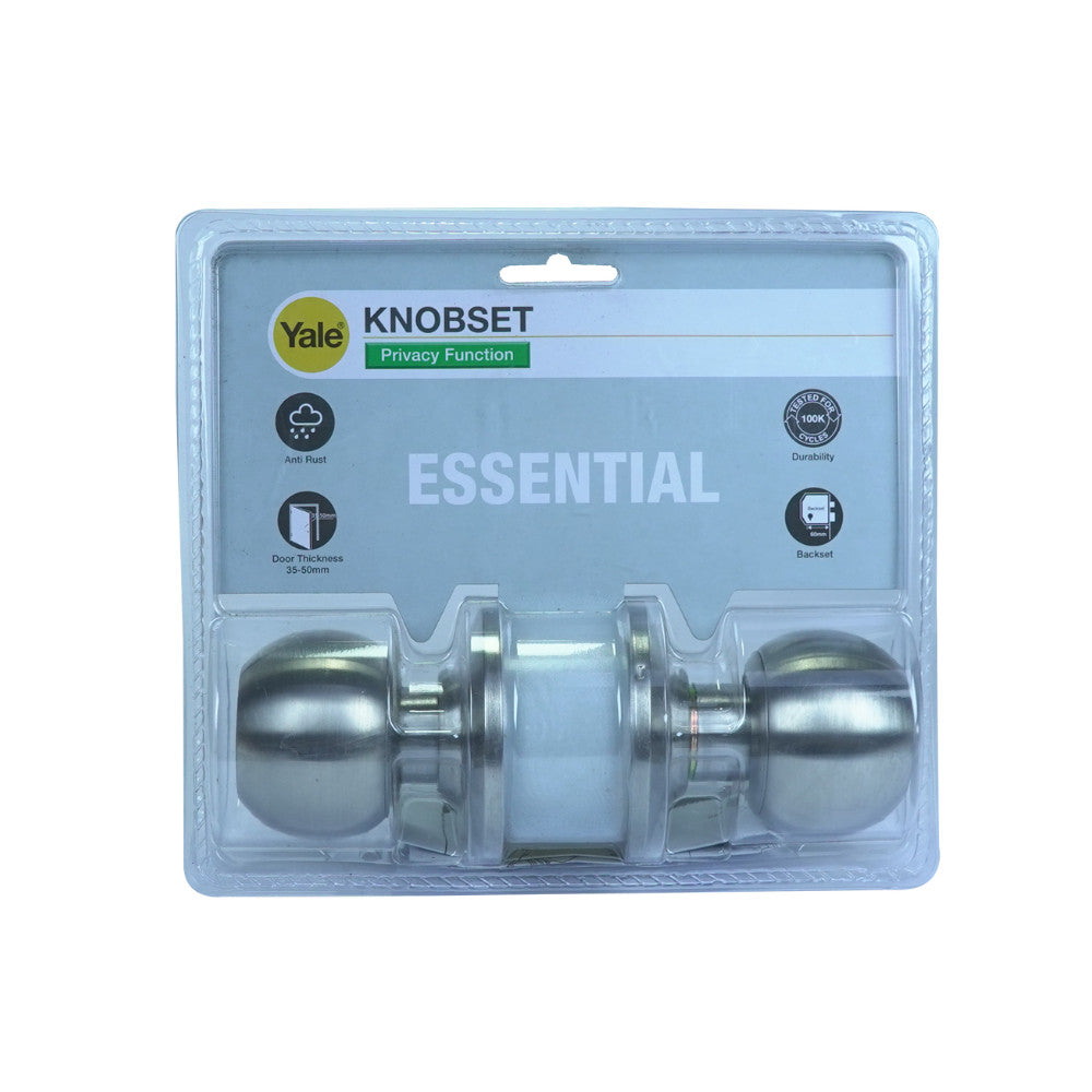 YALE Essential Knobset Privacy Satin (YLHVCA41)