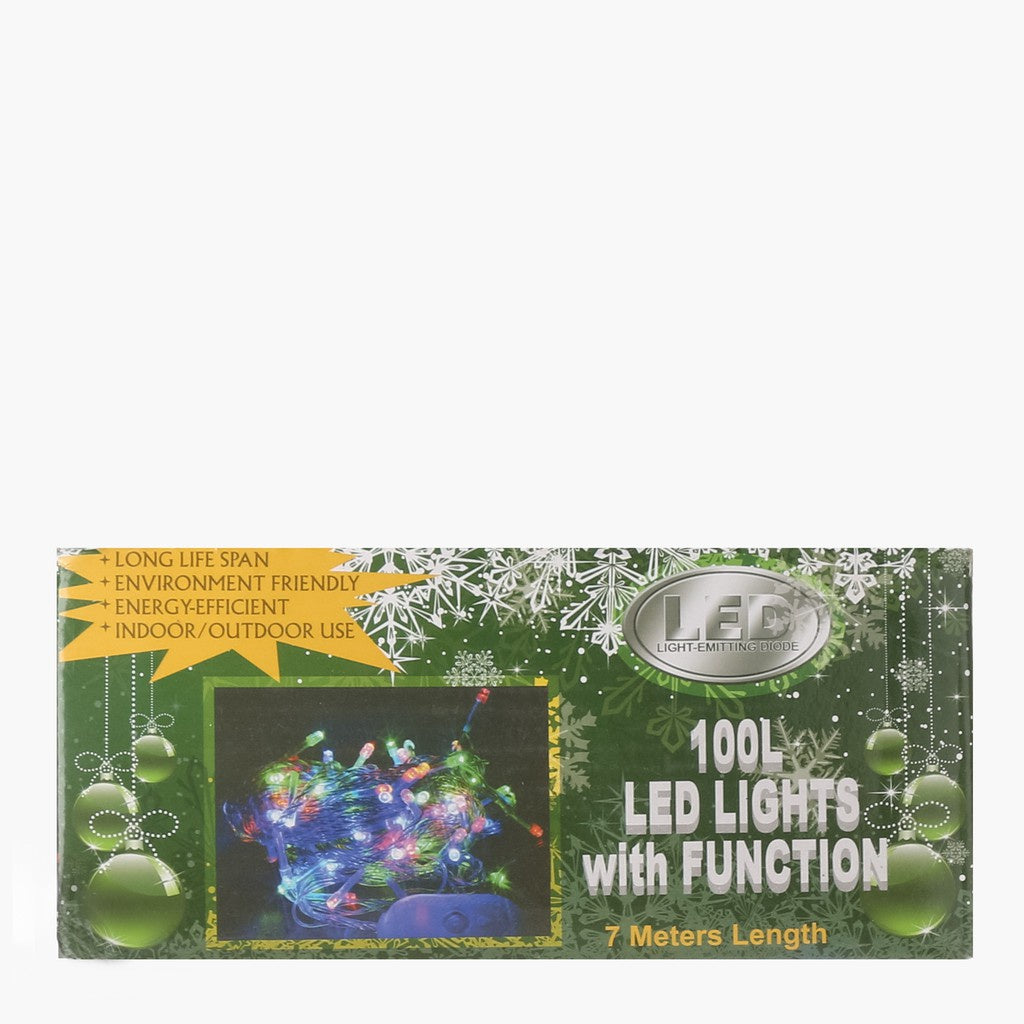 YULETIDE FANTASY 7m 100L LED Christmas Lights - Red