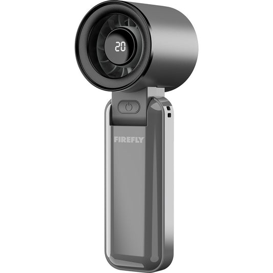 FIREFLY Rechargeable Folding High Speed Fan - Grey/Black (FEL820)