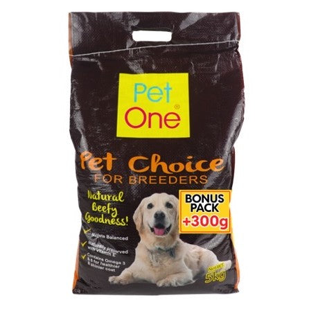 PET ONE 5kg Adult Dog Food with Free 300g