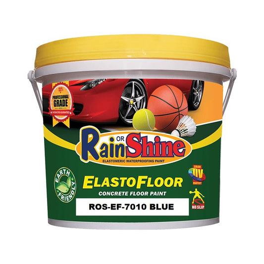 RAIN OR SHINE 4L ElastoFloor Concrete Floor Paint - Blue (ROS-EF-7010)