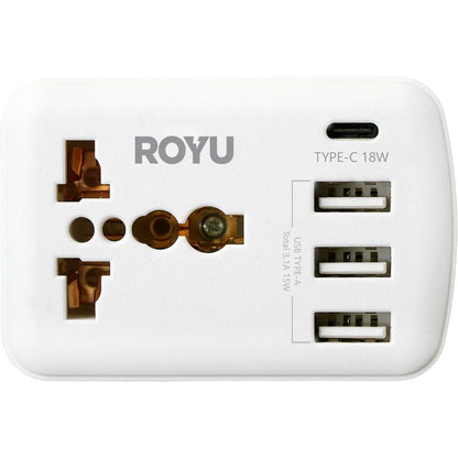 ROYU International Adapter with USB Port 3A+1C (REDPL127)