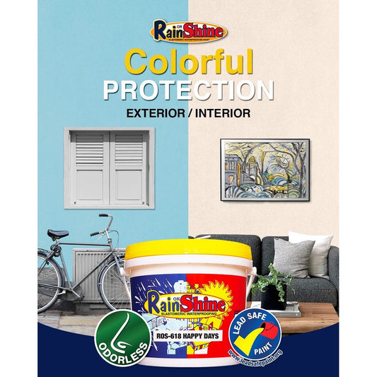 RAIN OR SHINE 1L Elastomeric Paint Happy Days (ROS-618)