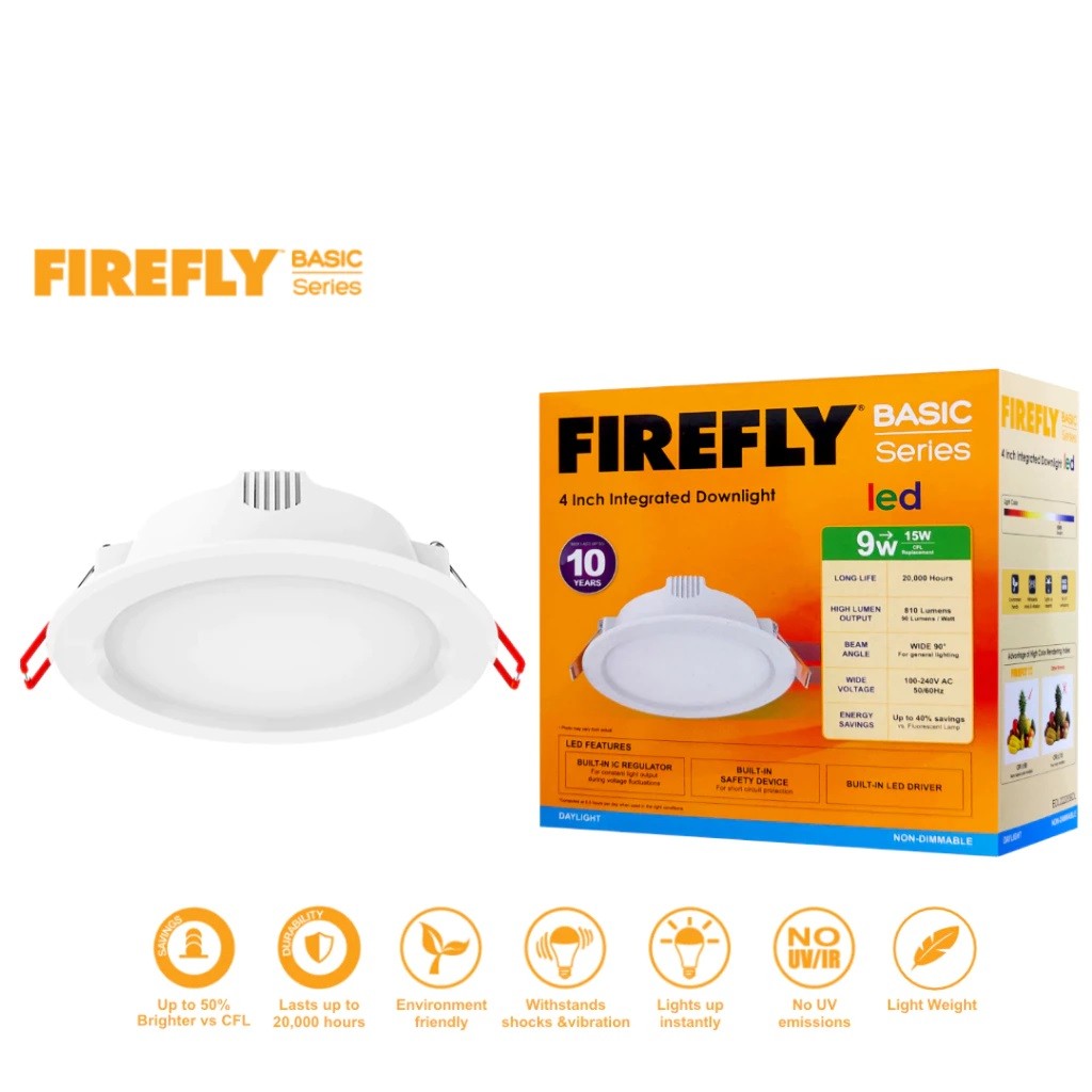 FIREFLY Basic LED Slim Downlight 9W (EDL222209DL)