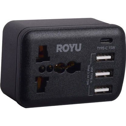 ROYU International Adapter with USB Port 3A+1C (REDPL127/B)