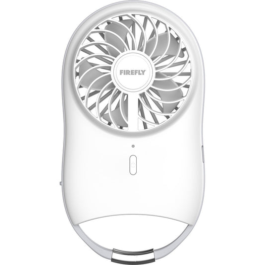 FIREFLY Rechargeable Slim Handy Fan - White FEL818