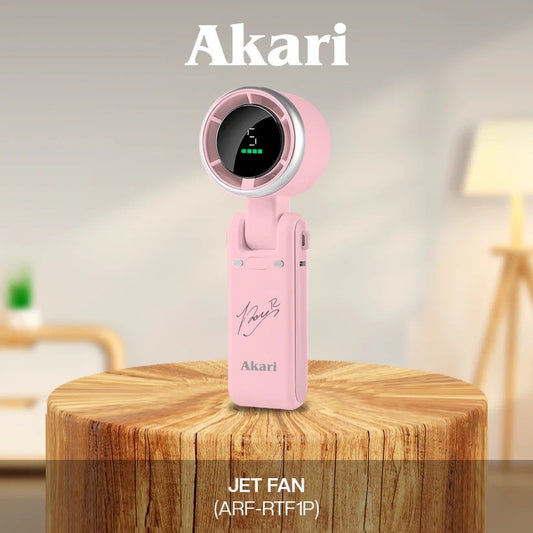 AKARI 7W Rechargeable Turbo Handy Fan - Pink (ARF RTF1P)