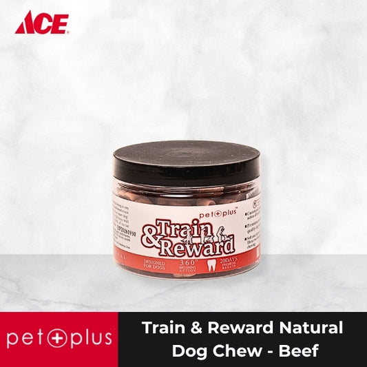 PET PLUS Train & Reward Natural Dog Chew - Beef