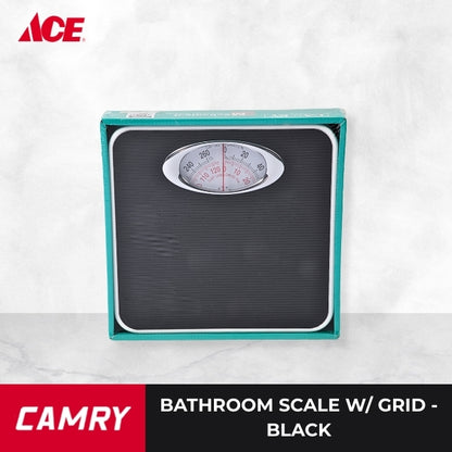 CAMRY Bathroom Scale with Grid - Black