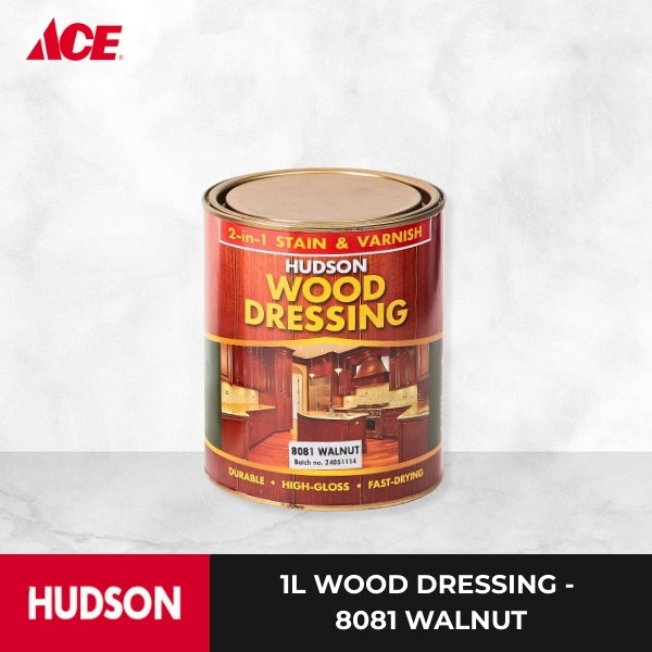 HUDSON 1L Wood Dressing - 8081 Walnut