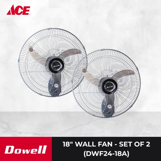 DOWELL 18" Wall Fan - Set of 2 (DWF24-18A)