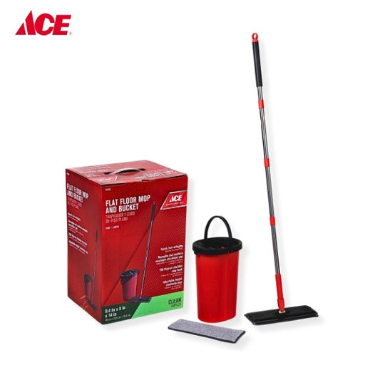 ACE Flat Floor Mop and Bucket (#1032386)