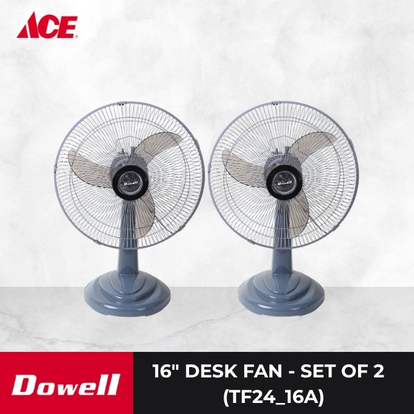 DOWELL 16" Desk Fan - Set of 2 (TF24-16A)