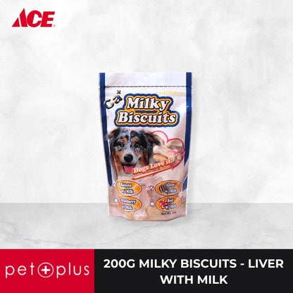 PETPLUS 200g Milky Biscuits Liver with Milk