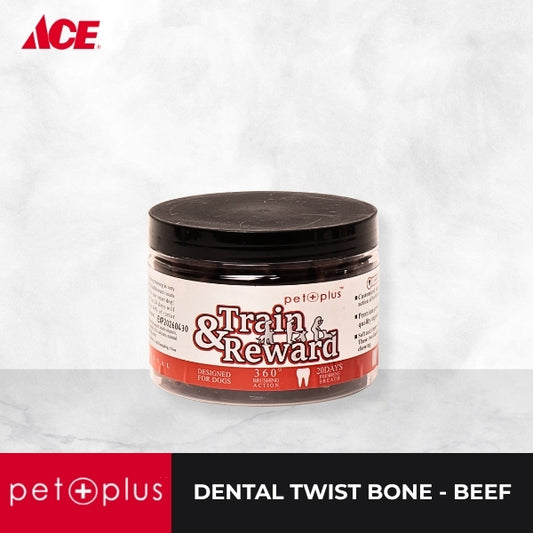 PET PLUS Dental Twist Bone - Beef