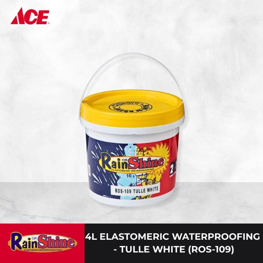RAIN OR SHINE 4L Elastomeric Waterproofing - Tulle White (ROS-109)