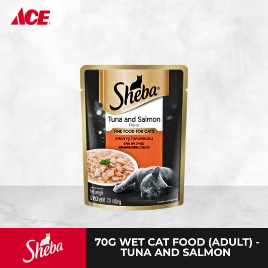 SHEBA 70g Wet Cat Food (Adult) - Tuna & Salmon Flavor