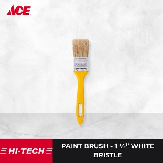 HI-TECH Paint Brush - 1-1/2" White Bristle P.H.