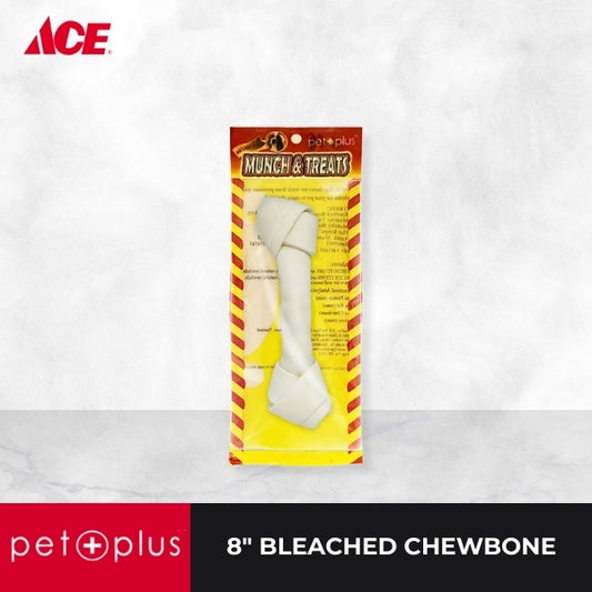 PETPLUS 8" Bleached Chewbone