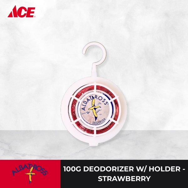 ALBATROSS 100g Deodorizer with Holder - Strawberry