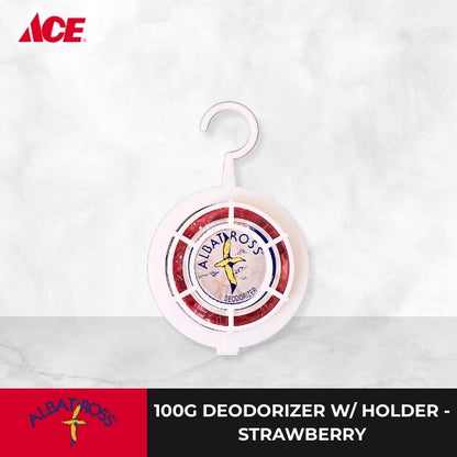 ALBATROSS 100g Deodorizer with Holder - Strawberry