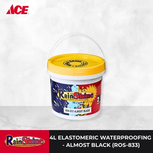 RAIN OR SHINE 4L Elastomeric Waterproofing -  Almost Black (ROS-833)