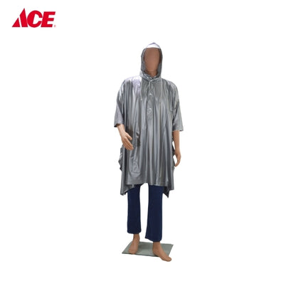 HERCULES Basic Poncho Raincoat - Grey (#2650 Freesize)