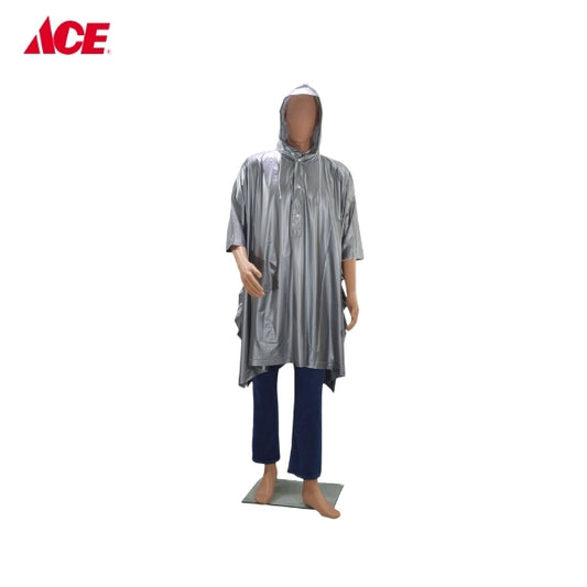 HERCULES Basic Poncho Raincoat - Grey (#2650 Freesize)