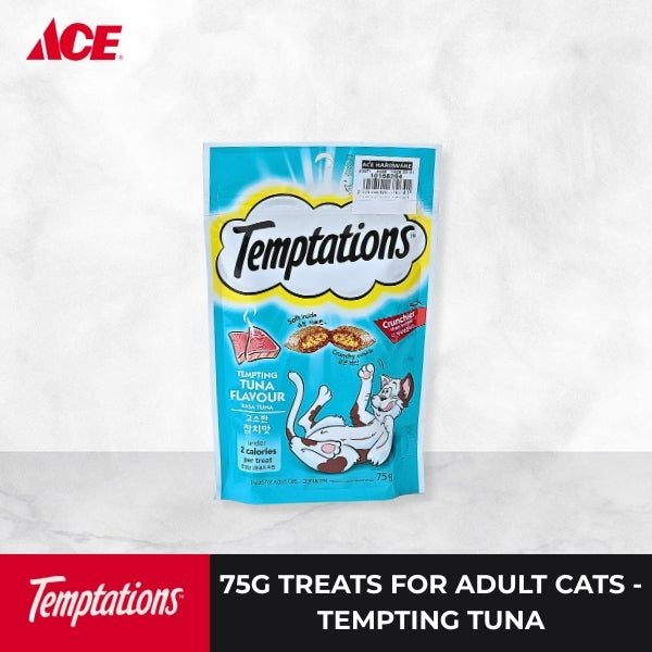 TEMPTATIONS 75g Treats for Adult Cats - Tempting Tuna