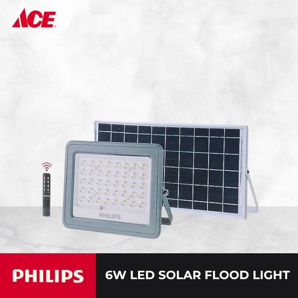 PHILIPS 6W LED Essential SmartBright Solar Flood Light (BVC080 LED9)