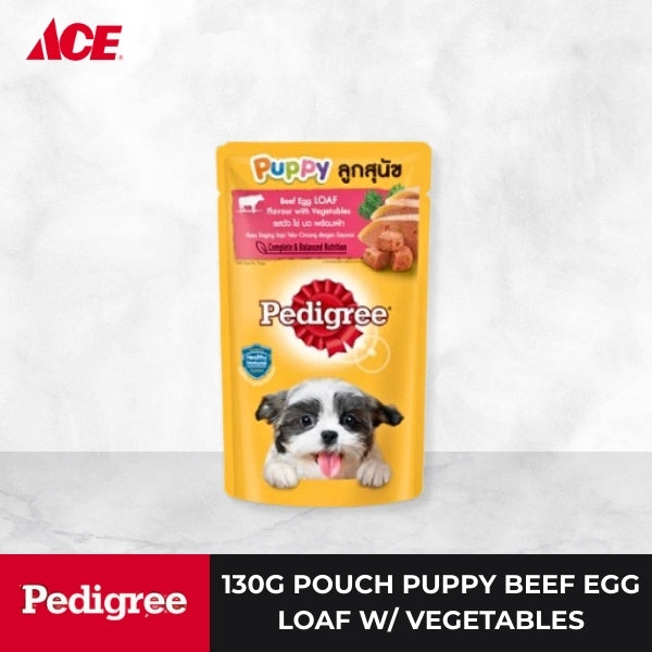 PEDIGREE 130g Pouch Puppy Beef Egg Loaf with Vegetables