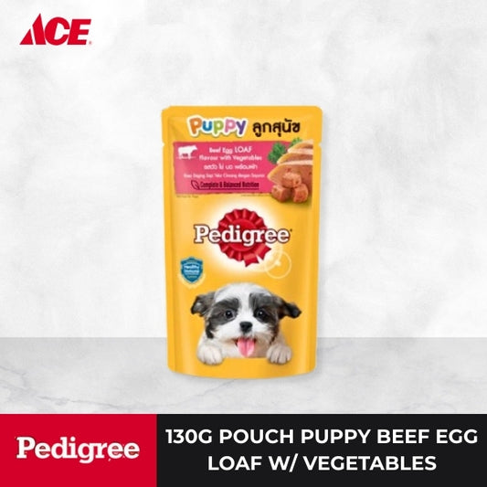 PEDIGREE 130g Pouch Puppy Beef Egg Loaf with Vegetables