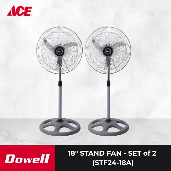 DOWELL 18" Stand Fan - Set of 2 (STF24-18A)